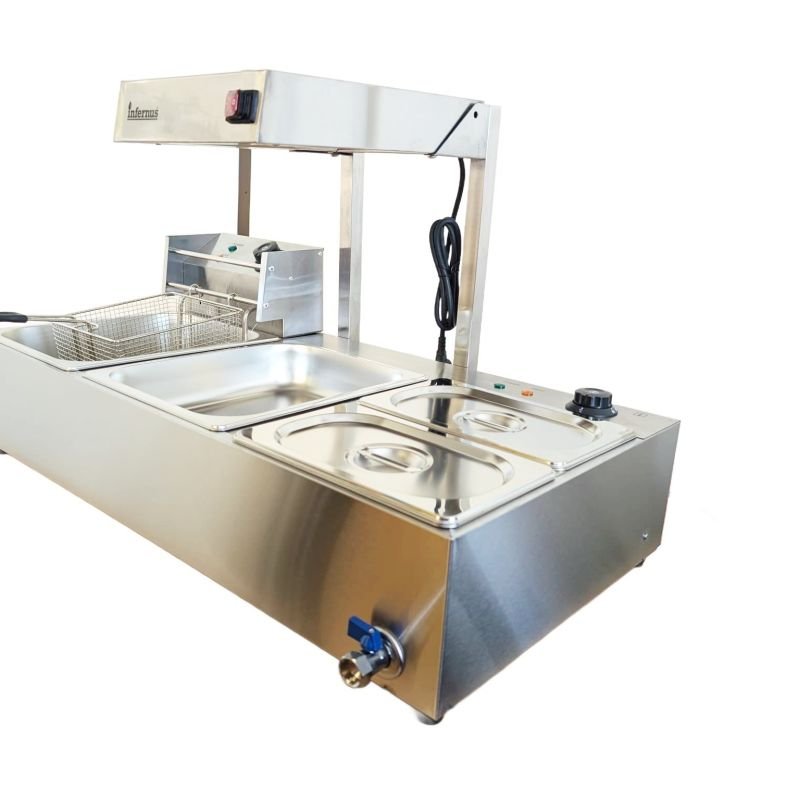 Infernus Combi Unit – 3-in-1 Fryer, Chip Scuttle & Bain Marie