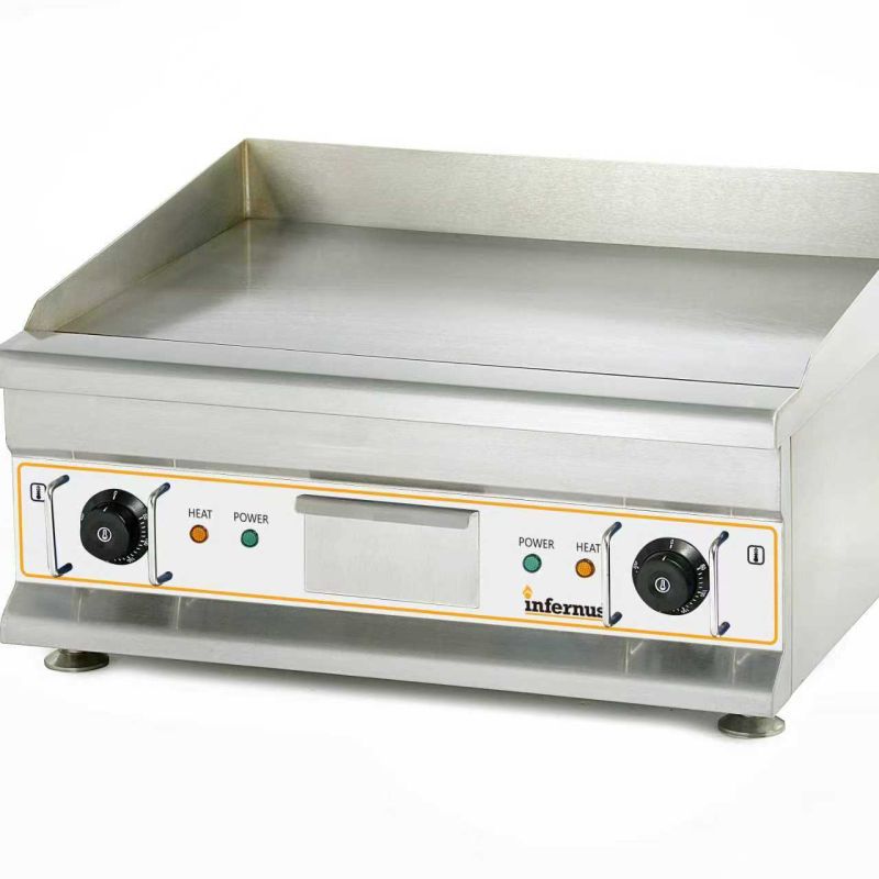 Infernus Premium Heavy Duty 60cm Steel Top Griddle – 2.5+2.5kW