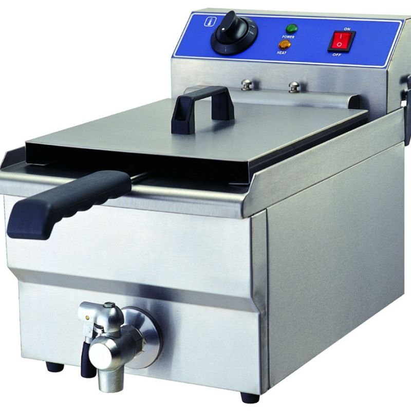 Infernus Countertop Electric Single Tank Fryer With Tap- 16L