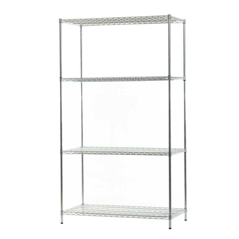 Chrome Commercial Kitchen Shelving Unit – 4 Tier – 1200mm