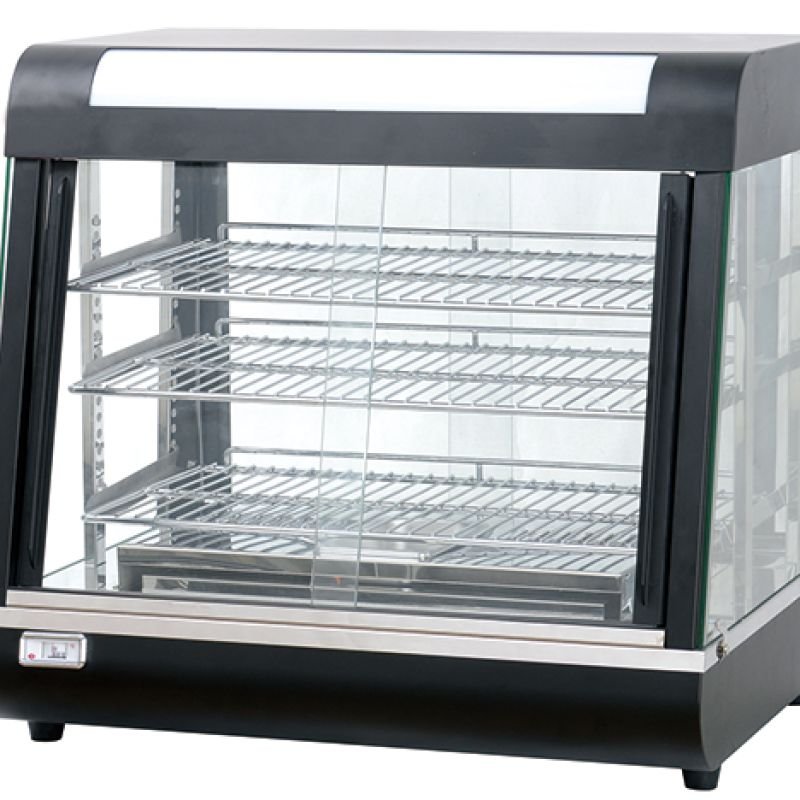 Infernus Black 900mm Heated Display Cabinet