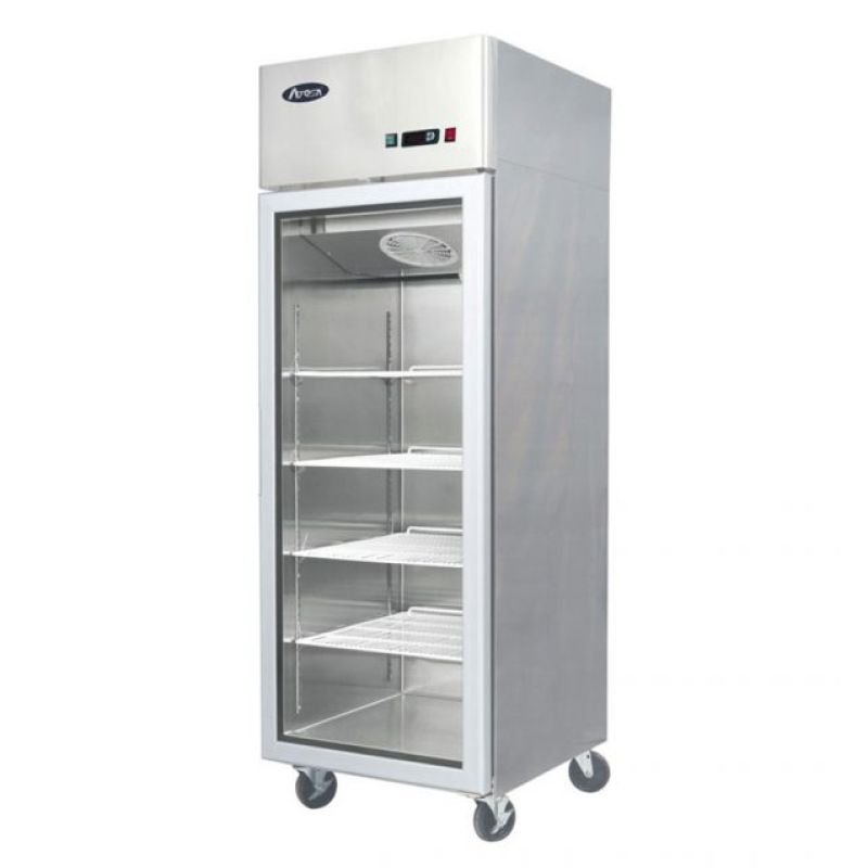 Atosa Slimline Glass Door Upright Display Fridge – Single Door