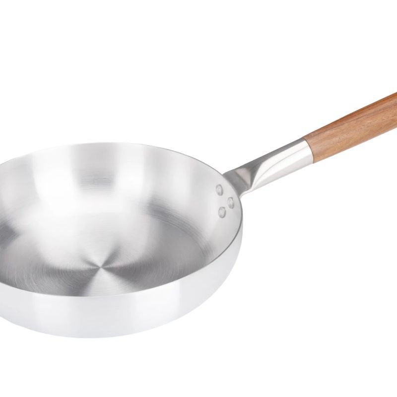Aluminium Frying Pan with Wooden Handle 24cm/9.5″ – Pack of 5