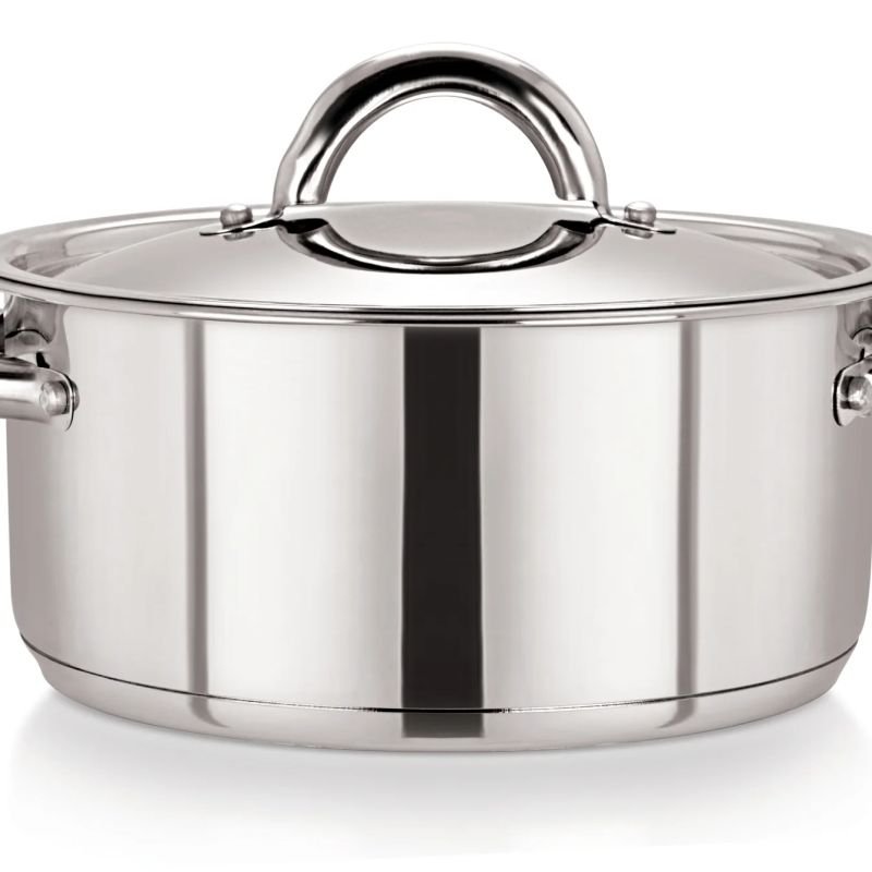 Stainless Steel Casserole Pot with Wide S/S Lid 28cm/7.7L – Pack of 4