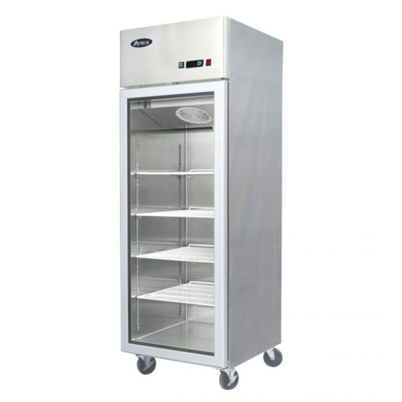 Atosa Slimline Glass Door Upright Display Fridge – Single Door