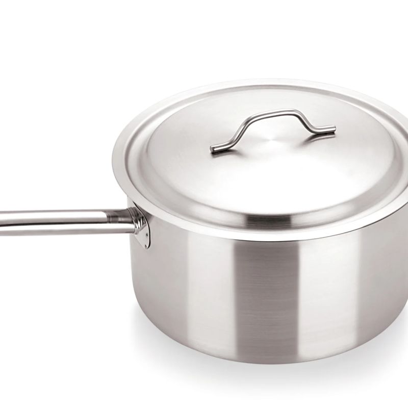 Stainless Steel Saucepan with S/S Lid 24cm/5.8L – Pack of 4