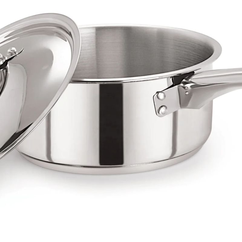 Stainless Steel Saucepan with Wide S/S Lid 18cm/2L – Pack of 6